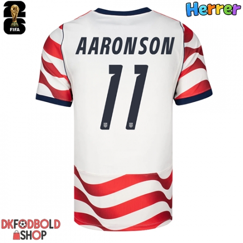 Forente stater Brenden Aaronson #11 Hjemmebanetrøje VM 2026 Kort ærmer